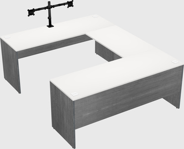 U-shaped desk