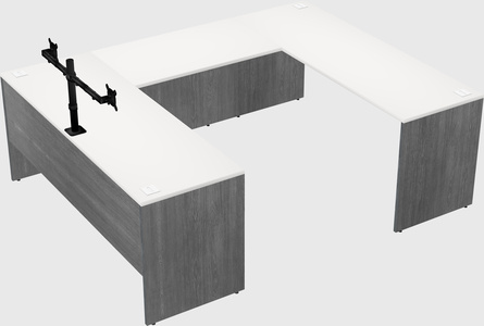 U-shaped desk