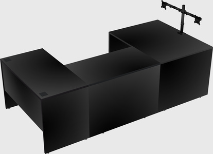 U-shaped desk