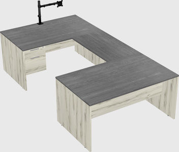 U-shaped desk