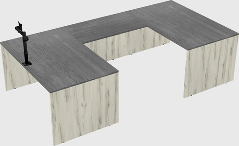 U-shaped desk