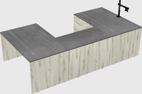 U-shaped desk