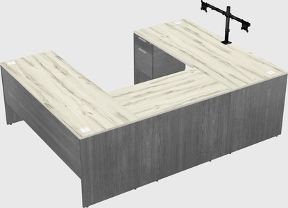 U-shaped desk