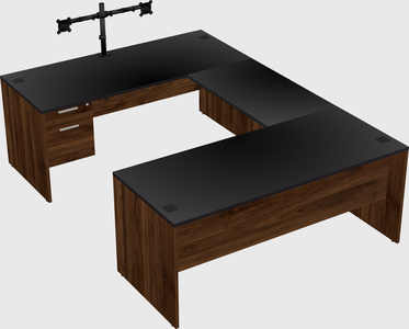 U-shaped desk