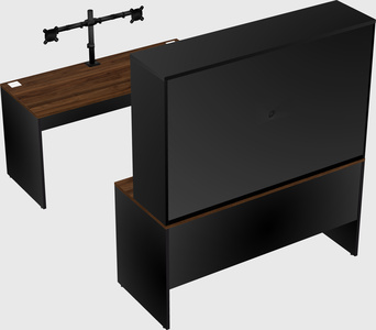 U-shaped desk