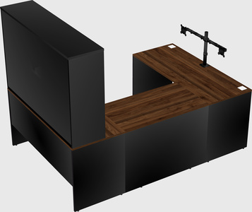 U-shaped desk