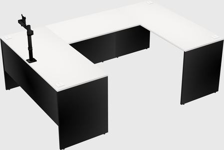 U-shaped desk