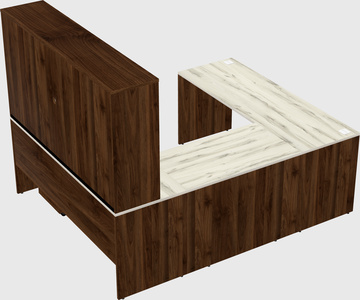U-shaped desk