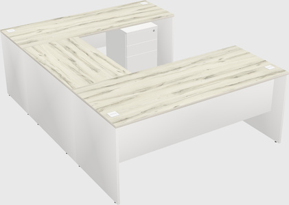 U-shaped desk
