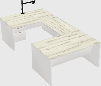 U-shaped desk