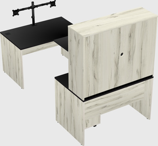 U-shaped desk