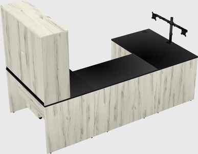 U-shaped desk