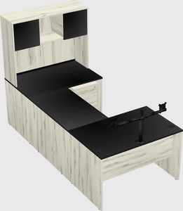 U-shaped desk