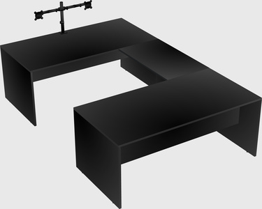 U-shaped desk