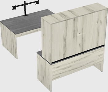 U-shaped desk