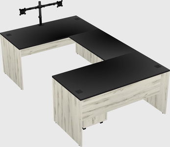 U-shaped desk