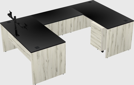 U-shaped desk