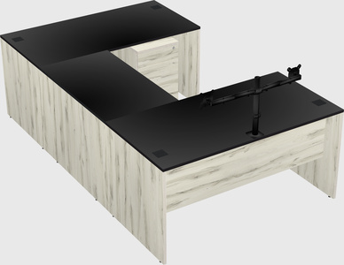 U-shaped desk