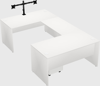 U-shaped desk