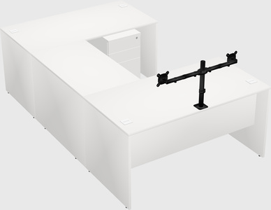 U-shaped desk