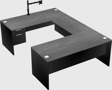 U-shaped desk