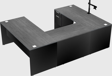 U-shaped desk