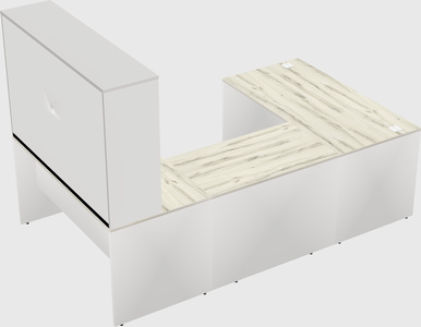 U-shaped desk