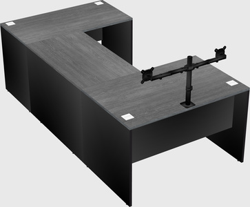 U-shaped desk
