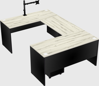 U-shaped desk