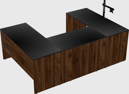 U-shaped desk