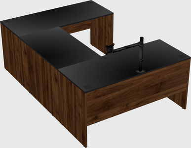 U-shaped desk