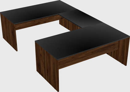 U-shaped desk