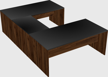 U-shaped desk