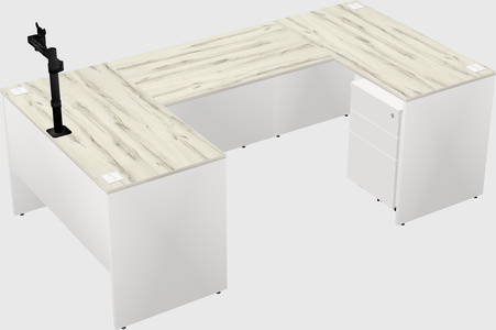 U-shaped desk
