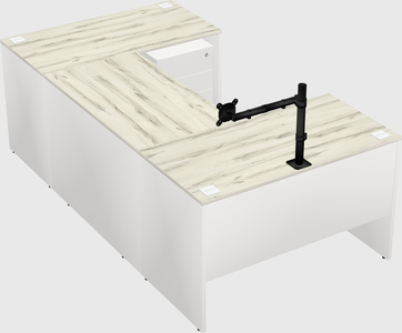U-shaped desk
