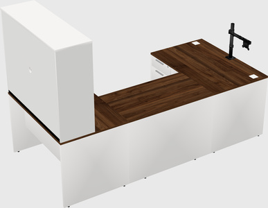 U-shaped desk