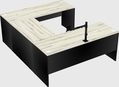 U-shaped desk