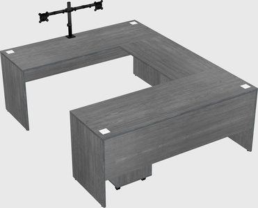 U-shaped desk