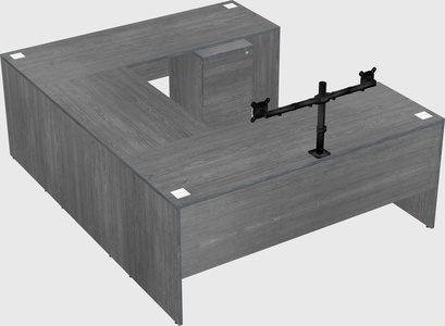 U-shaped desk