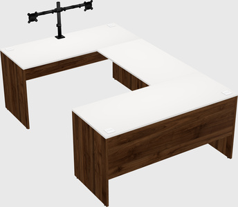 U-shaped desk