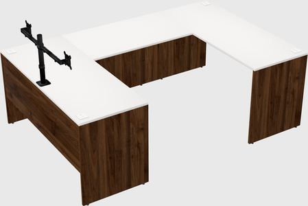 U-shaped desk