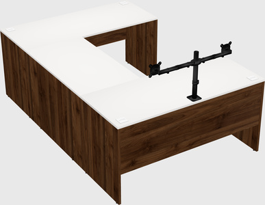 U-shaped desk
