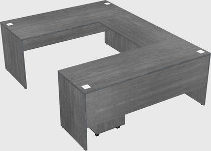 U-shaped desk