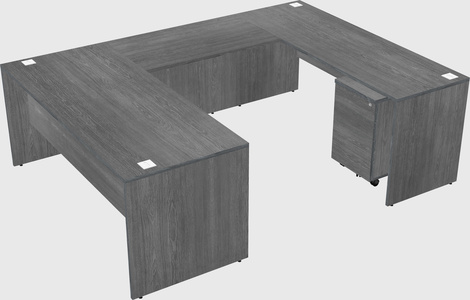 U-shaped desk