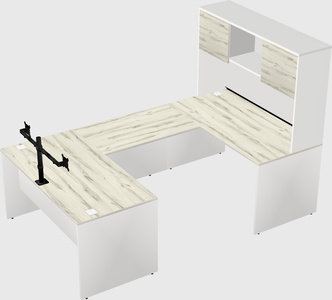 U-shaped desk