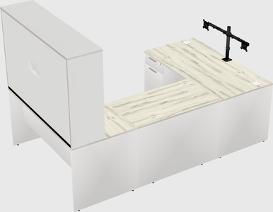 U-shaped desk