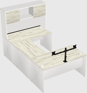 U-shaped desk