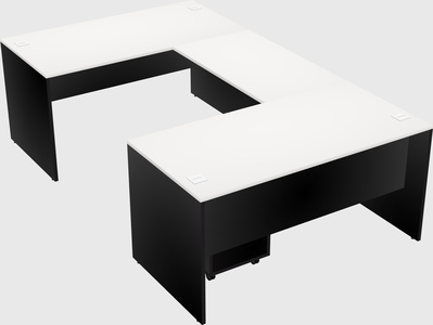U-shaped desk