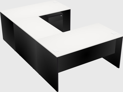 U-shaped desk