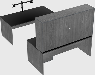 U-shaped desk